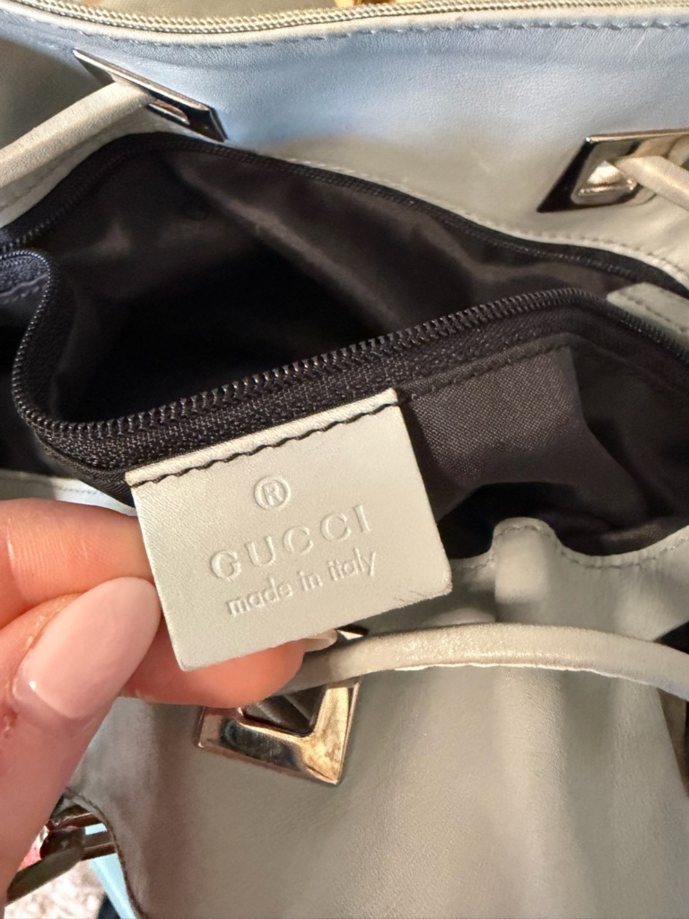 Gucci Sage Green Shoulder Bag with Chain Strap - Picture 6 of 7